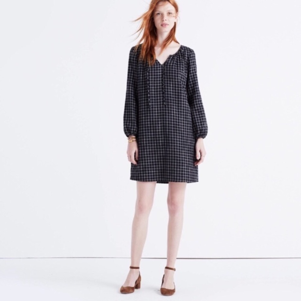 Madewell Signal Tunic Dress Hayden Plaid